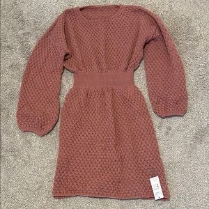Cupshe rose sweater dress NWT small
